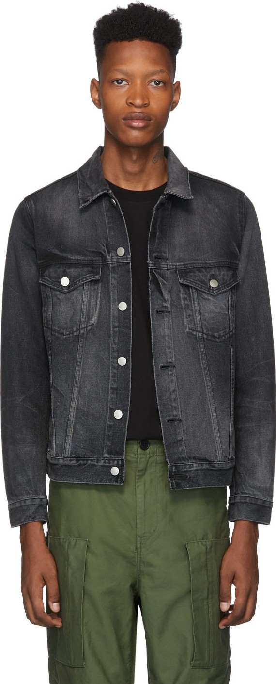 John Elliott Black Denim Thumper Type III Jacket