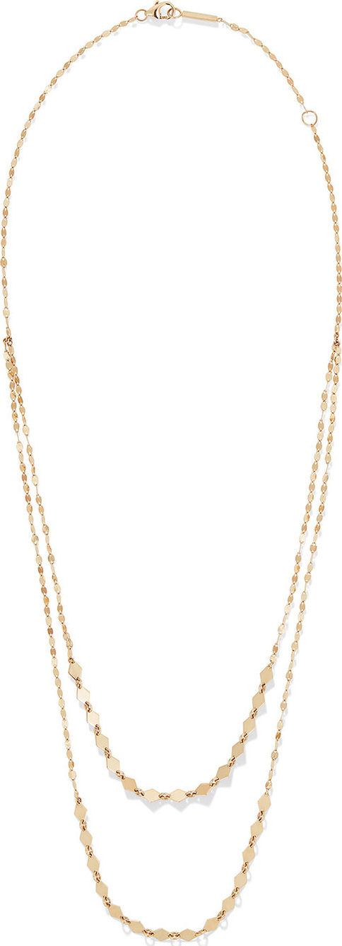 Lana Kite Remix 14k Gold Duo Layer Necklace