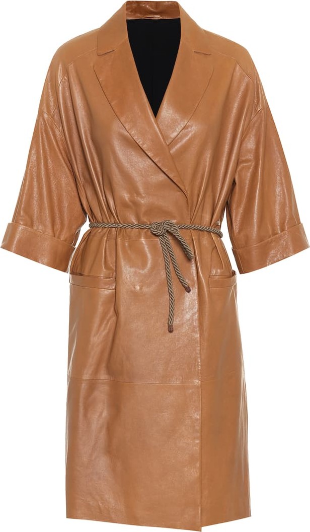Brunello Cucinelli Leather coat