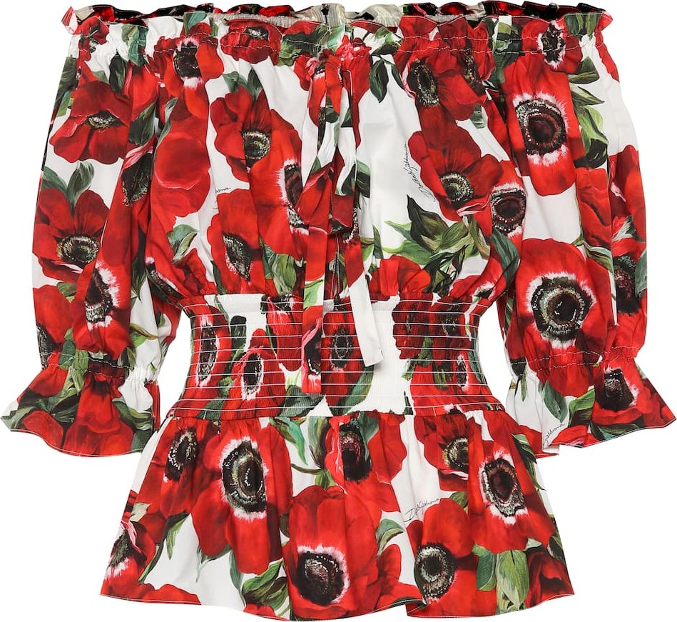 Dolce & Gabbana Floral cotton top