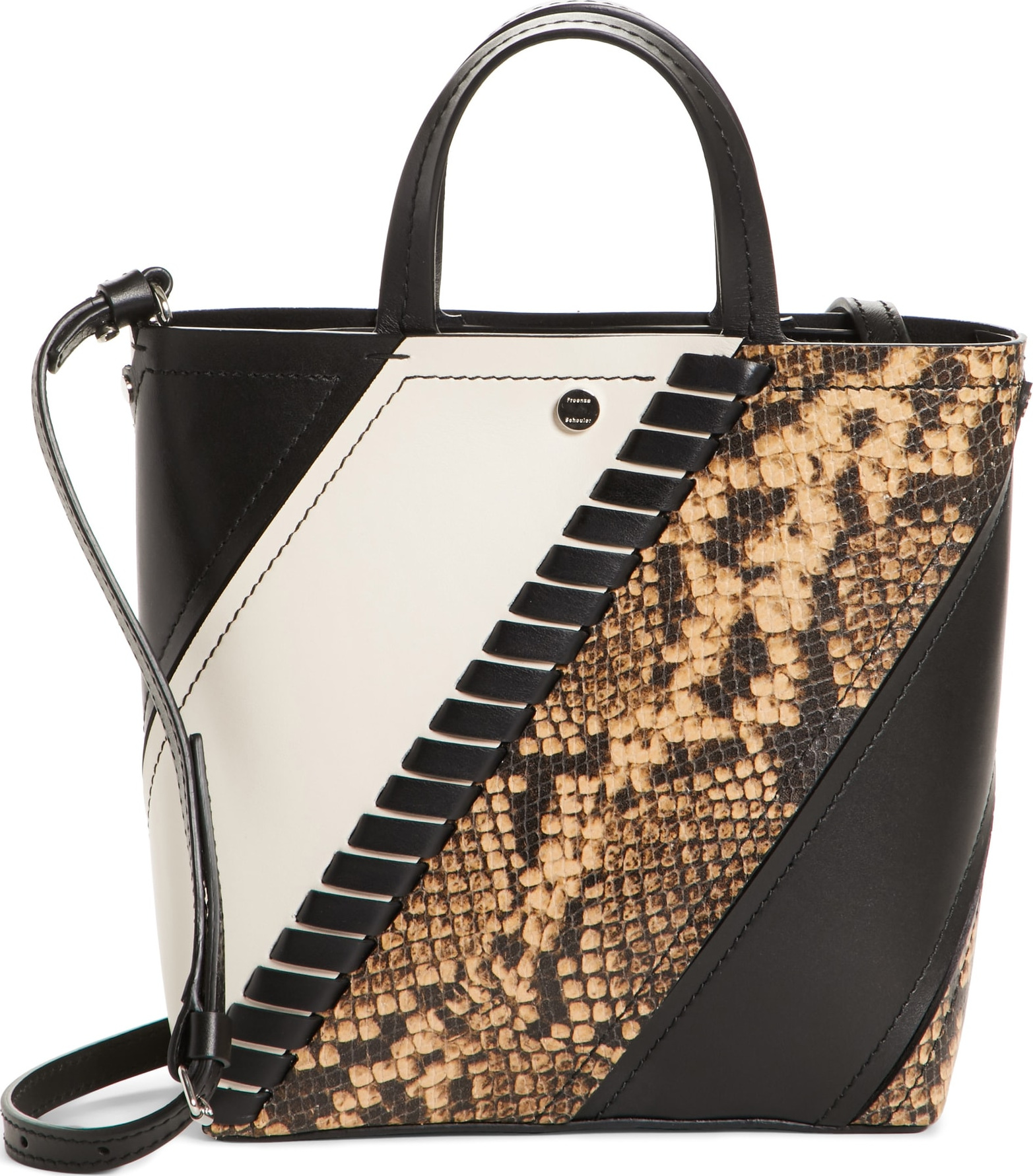 Proenza Schouler Small Hex Colorblock Bucket Bag