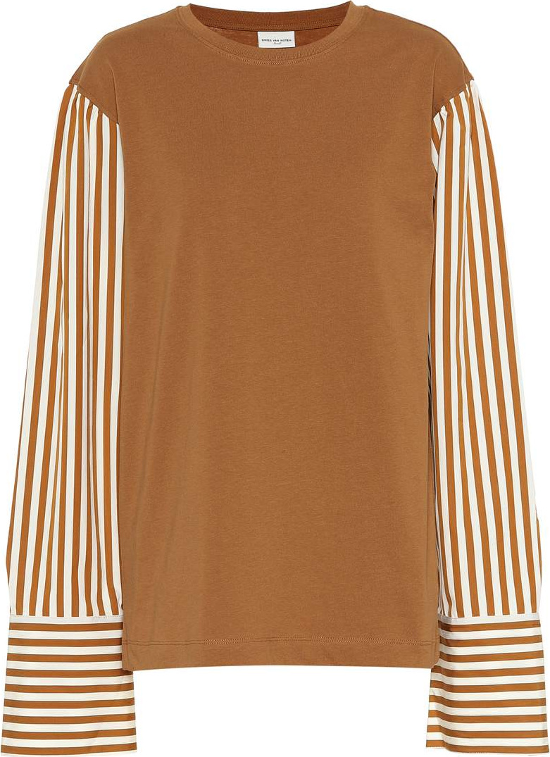 Dries Van Noten Striped cotton top