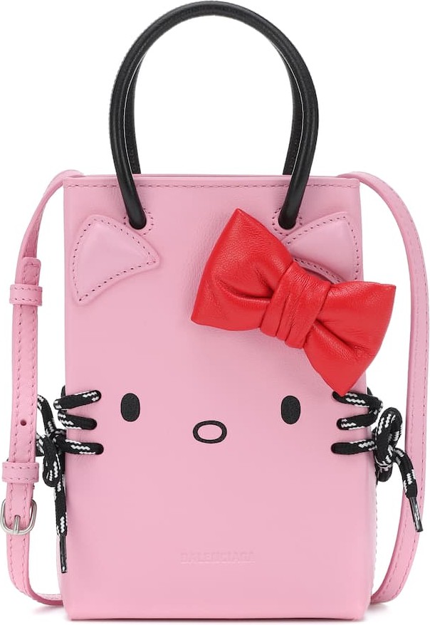 Balenciaga Hello Kitty® leather phone pouch