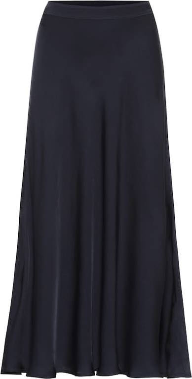 Velvet By Graham & Spencer Satin midi skirt