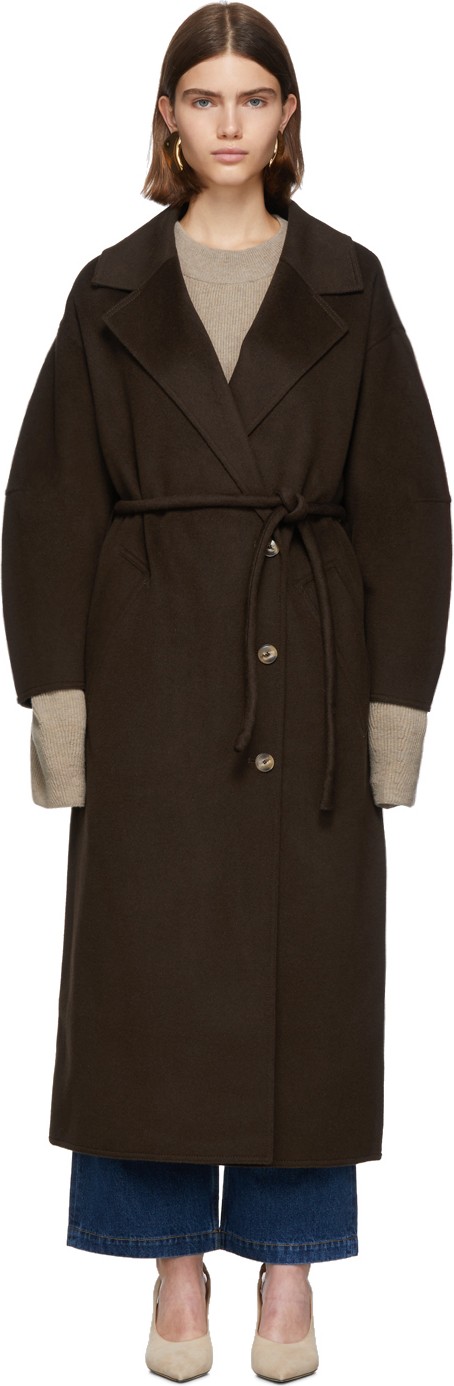 Nanushka Brown Loan Coat