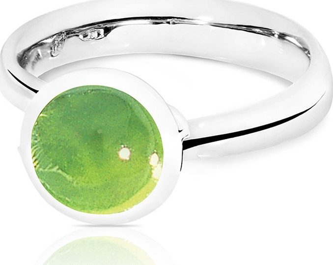 Tamara Comolli Bouton 8mm Peridot Cabochon Ring, Size 7/54