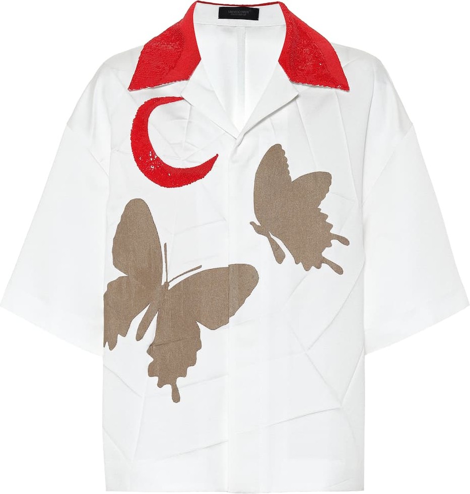 Undercover Sequinned and printed shirt