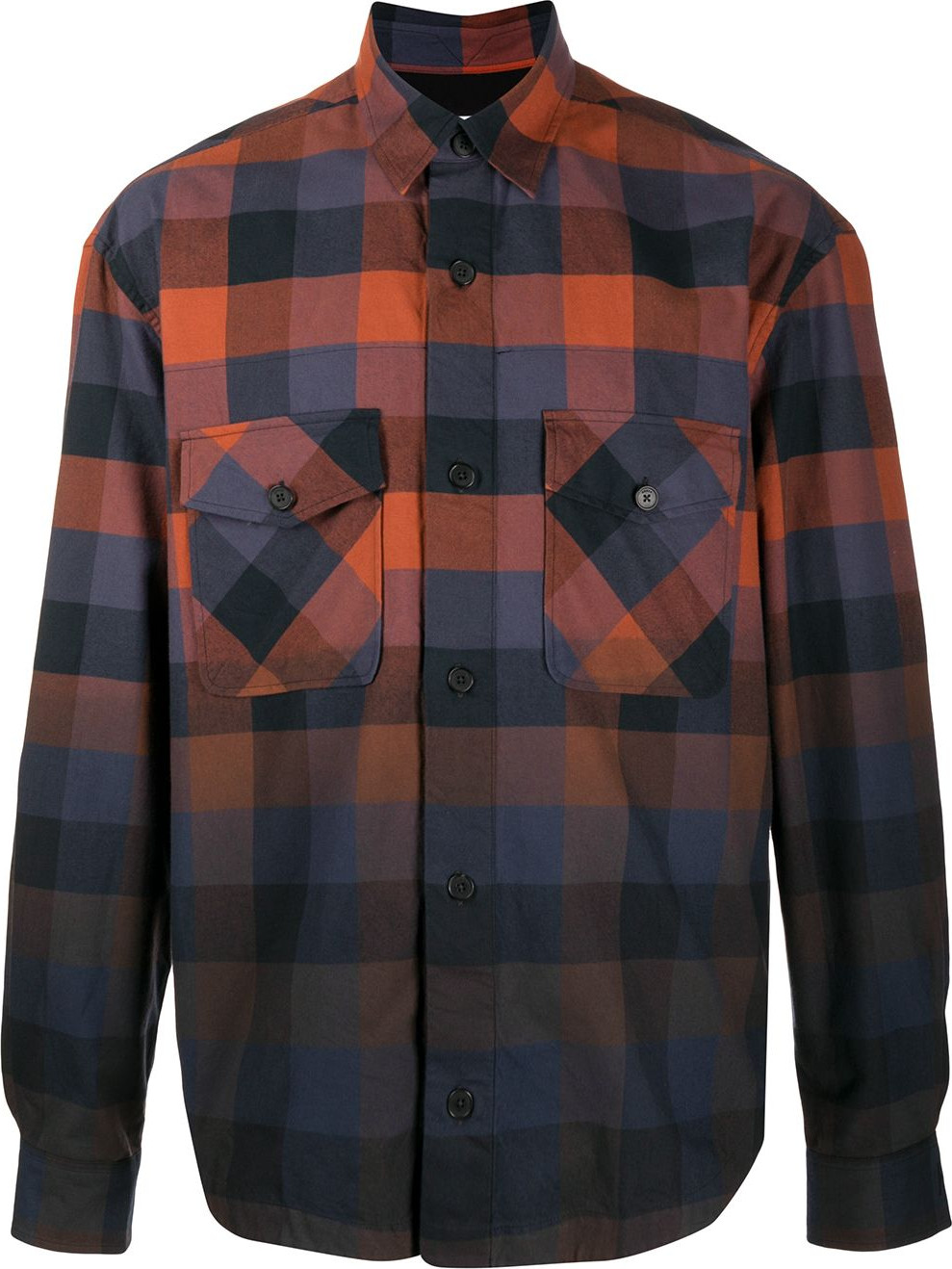 KENZO - Gradient plaid shirt