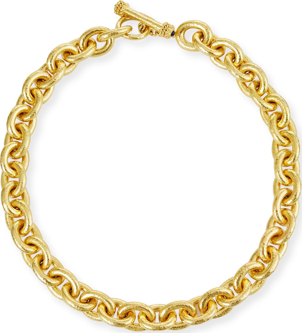 Elizabeth Locke Heavy Oval Link Necklace