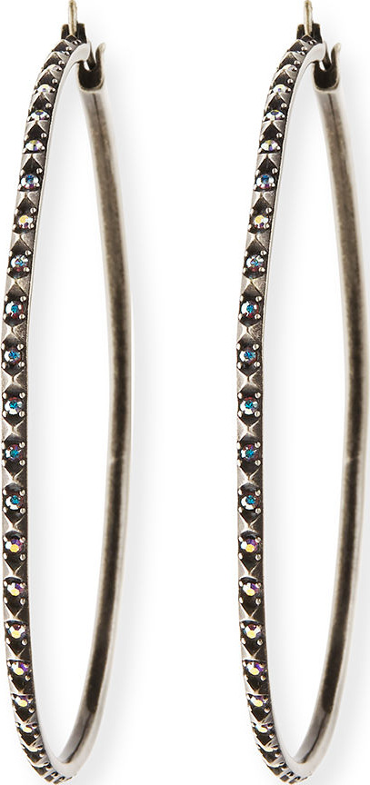 Kendra Scott Annemarie Crystal Hoop Earrings