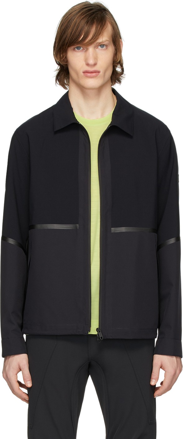 Z Zegna Navy Sport Zip-Up Jacket