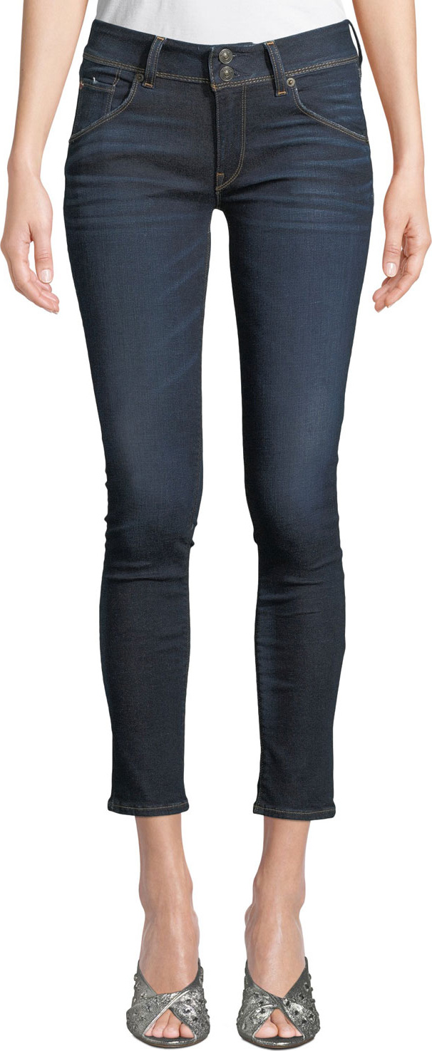 Hudson Collin Mid-Rise Cropped Skinny Jeans