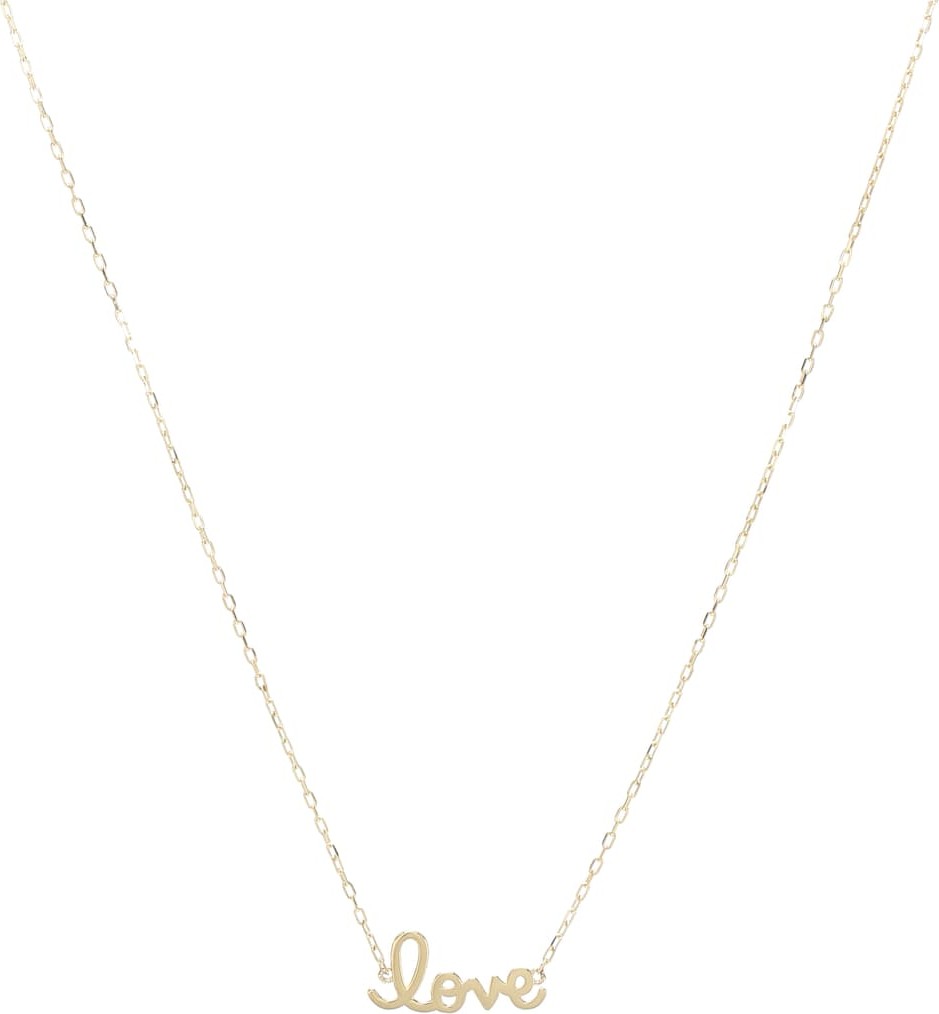 Sydney Evan Love 14kt yellow gold necklace