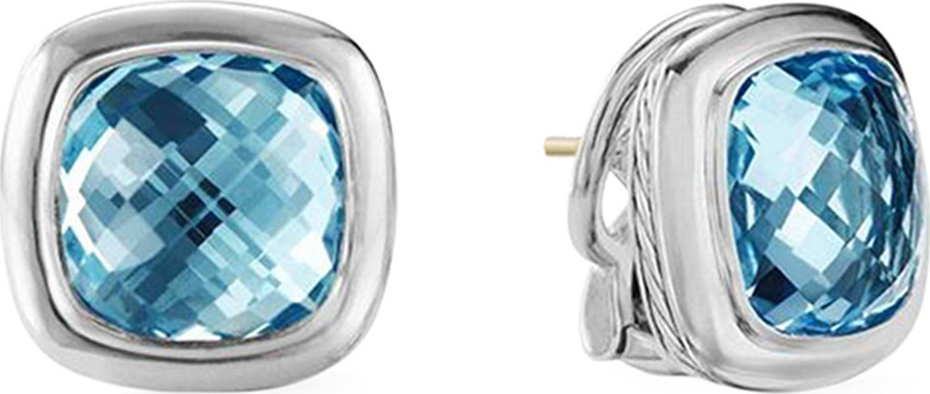 David Yurman Albion Blue Topaz Stud Earrings