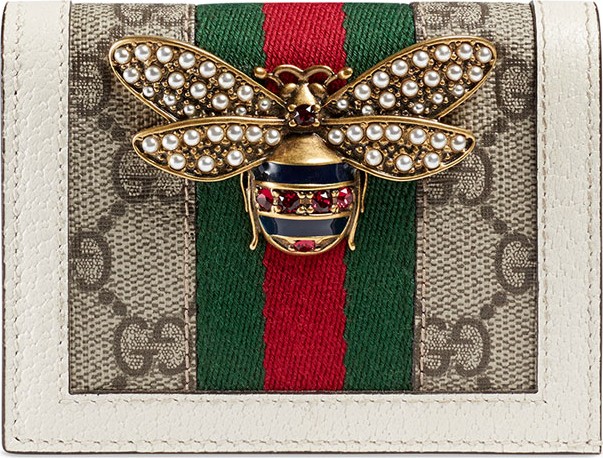 Gucci Queen Margaret GG Supreme Card Case