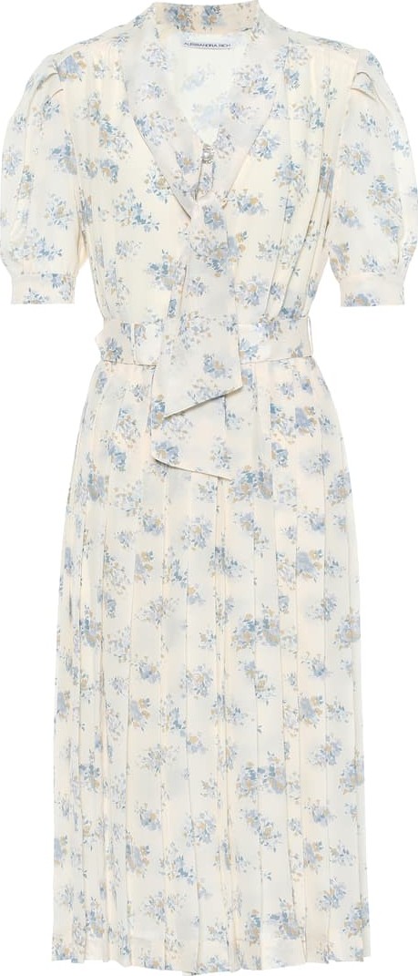 Alessandra Rich Embellished floral silk dress