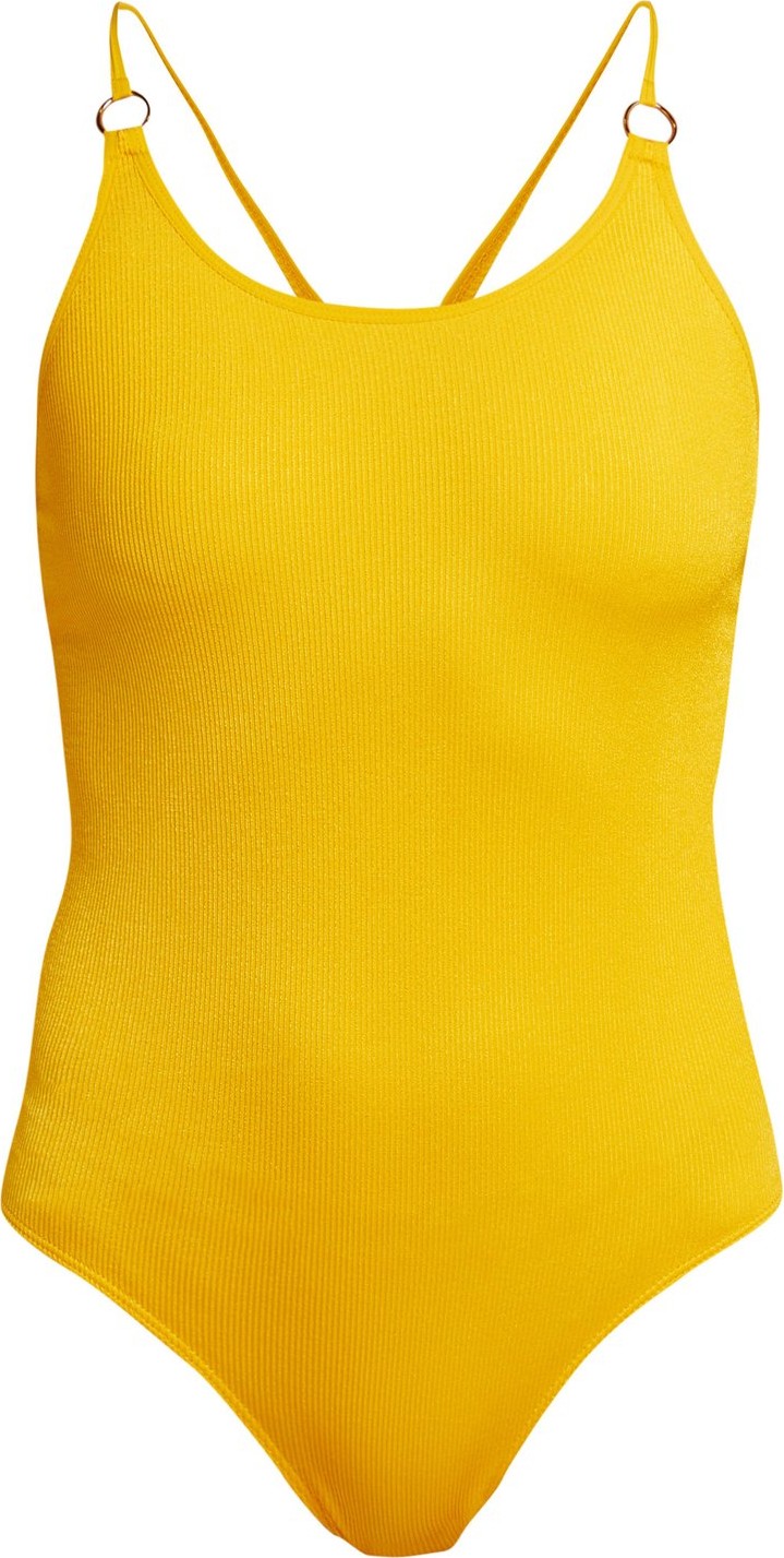 Pepper & Mayne Margot ribbed-jersey bodysuit