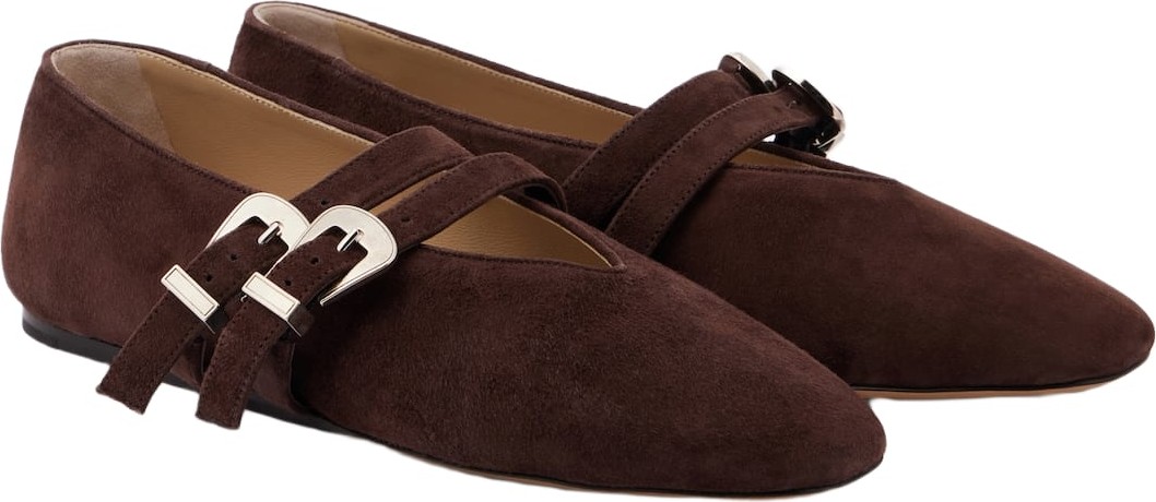 Le Monde Beryl - Claudia suede Mary Jane flats