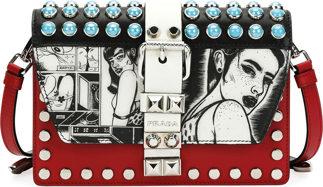 Prada Printed Prada Crossbody Bag