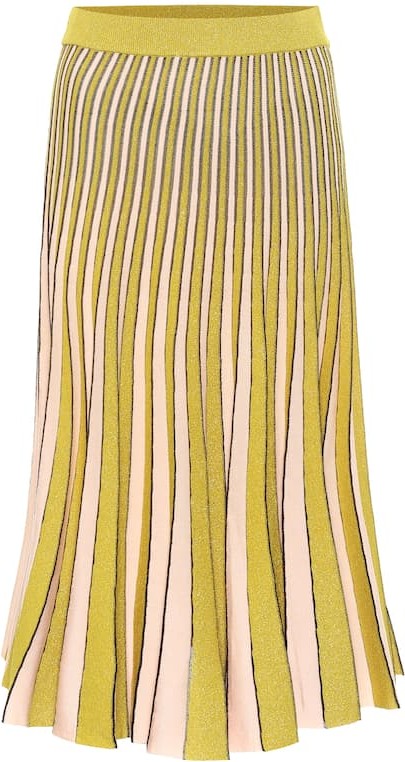 Baum und Pferdgarten Cyrilla metallic knit midi skirt