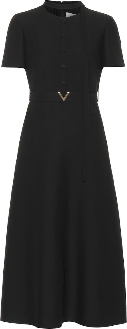 Valentino Wool and silk midi dress