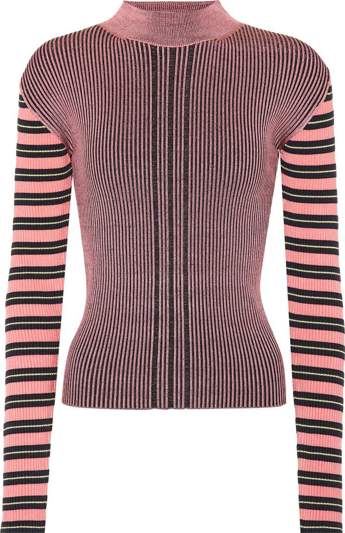 McQ - Alexander McQueen Striped cotton-blend sweater