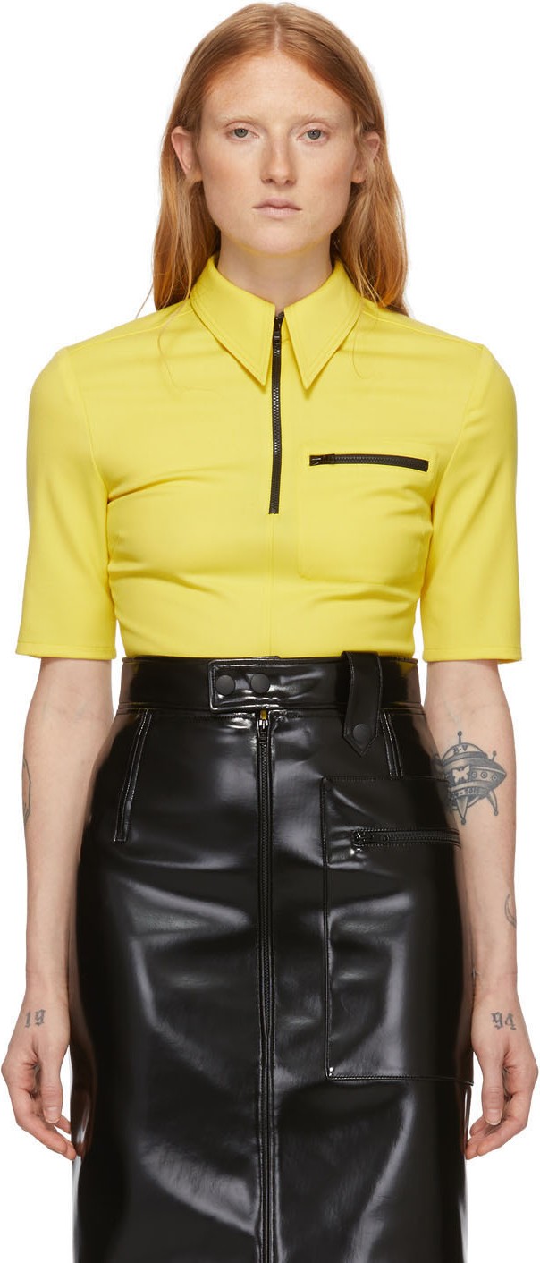 Kwaidan Editions Yellow Light Wool Short Sleeve Shirt