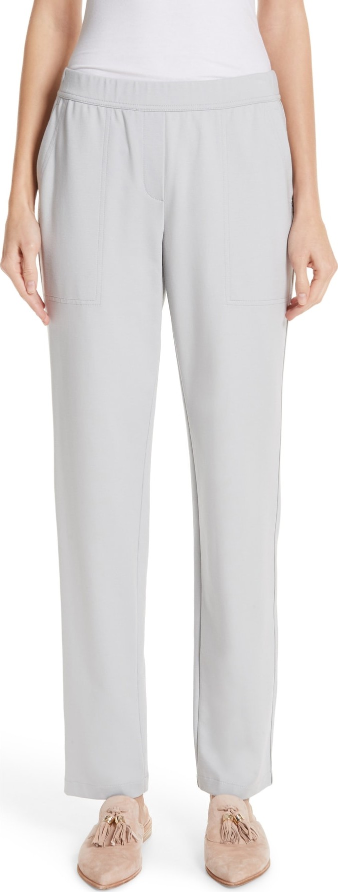 Lafayette 148 New York Fulton Elastic Waist Pants