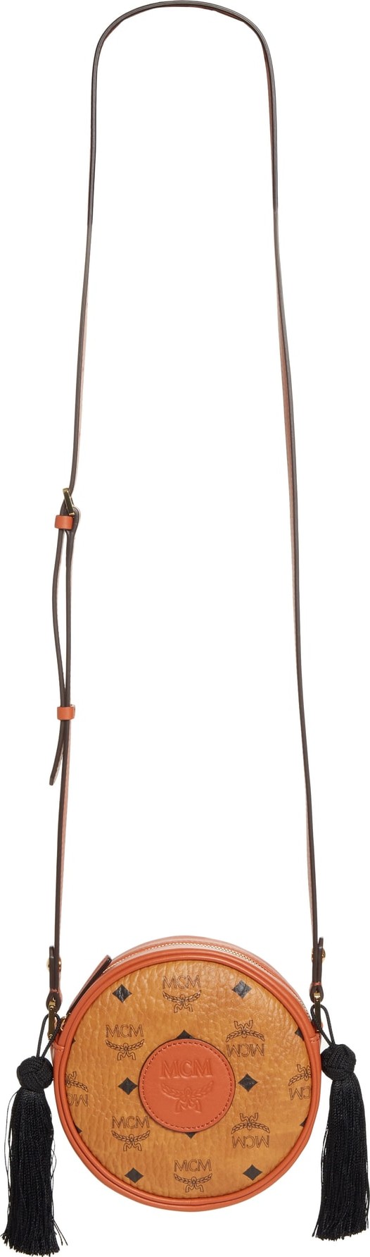 MCM Vintage Tambourine Visetos Coated Canvas Crossbody Bag MCM Vintage Tambourine Visetos Coated Canvas Crossbody Bag