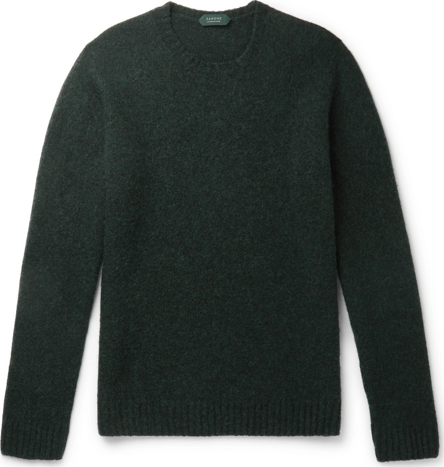 Incotex Slim-Fit Mélange Virgin Wool Sweater