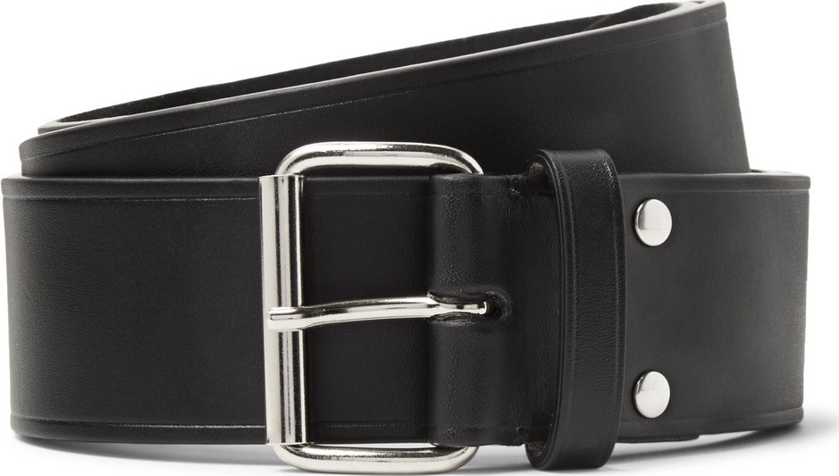 A.P.C. 4cm Black Leather Belt