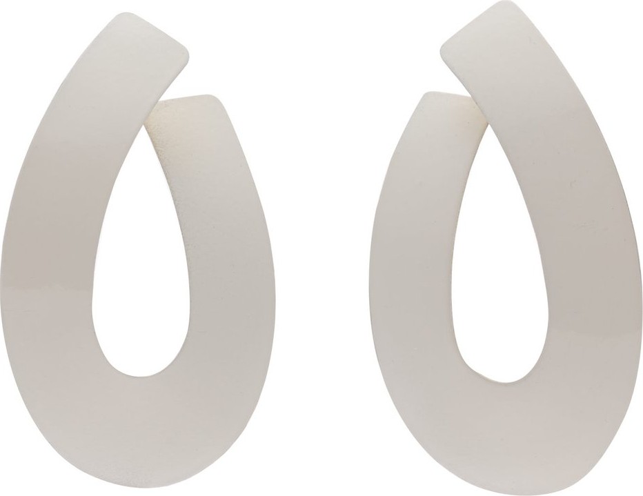 Fay Andrada Gestural curved earrings
