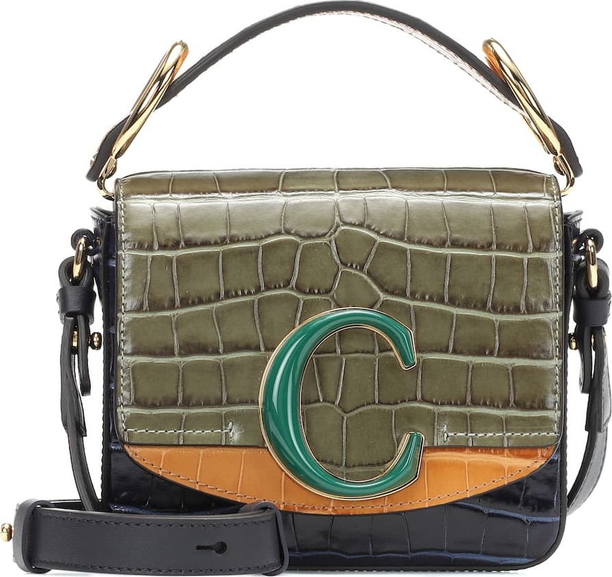 Chloe Chloé C Mini leather shoulder bag