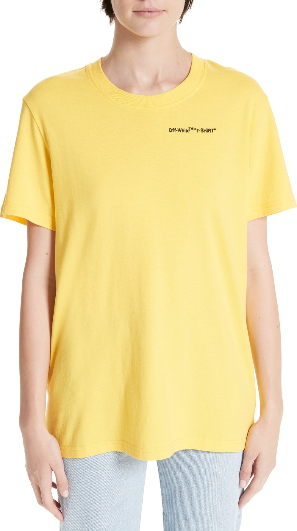 Off White Quotes Casual Tee