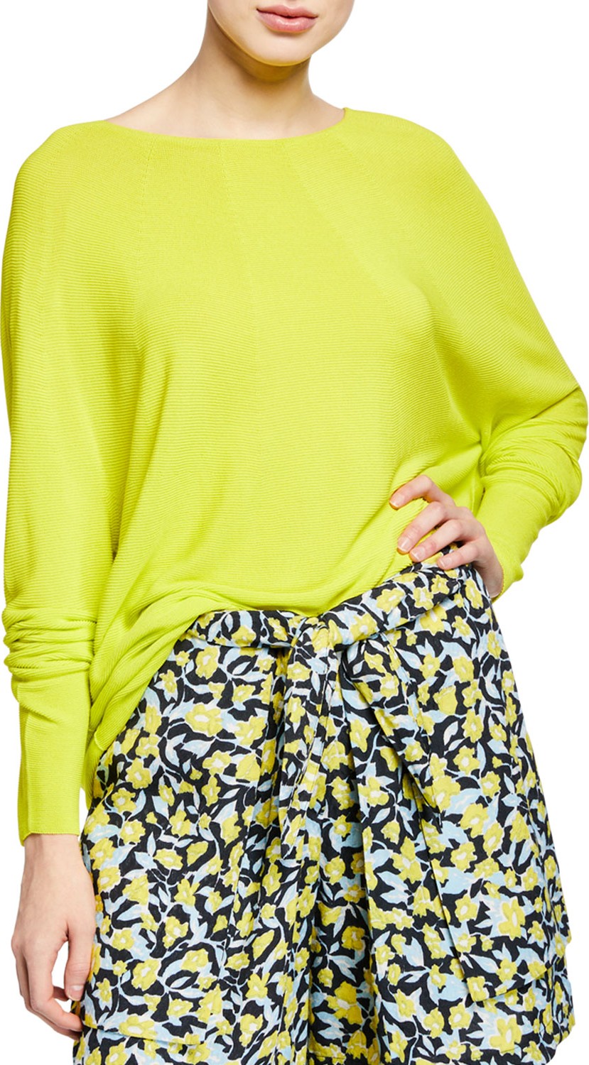 Christian Wijnants Kovis Boat-Neck Long-Sleeve Oversized Sweater