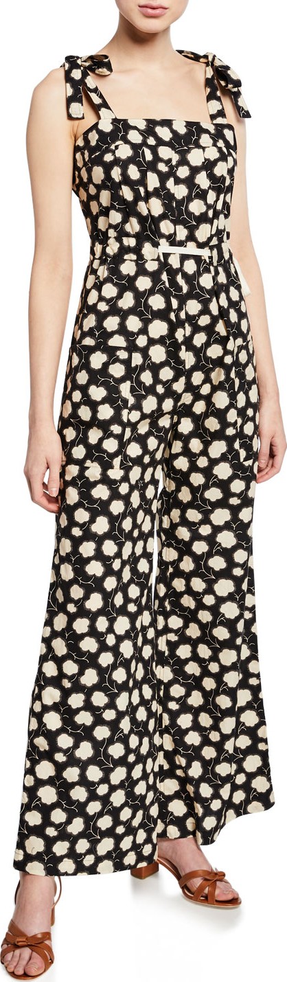 Warm Jessie Printed Wide-Leg Jumpsuit