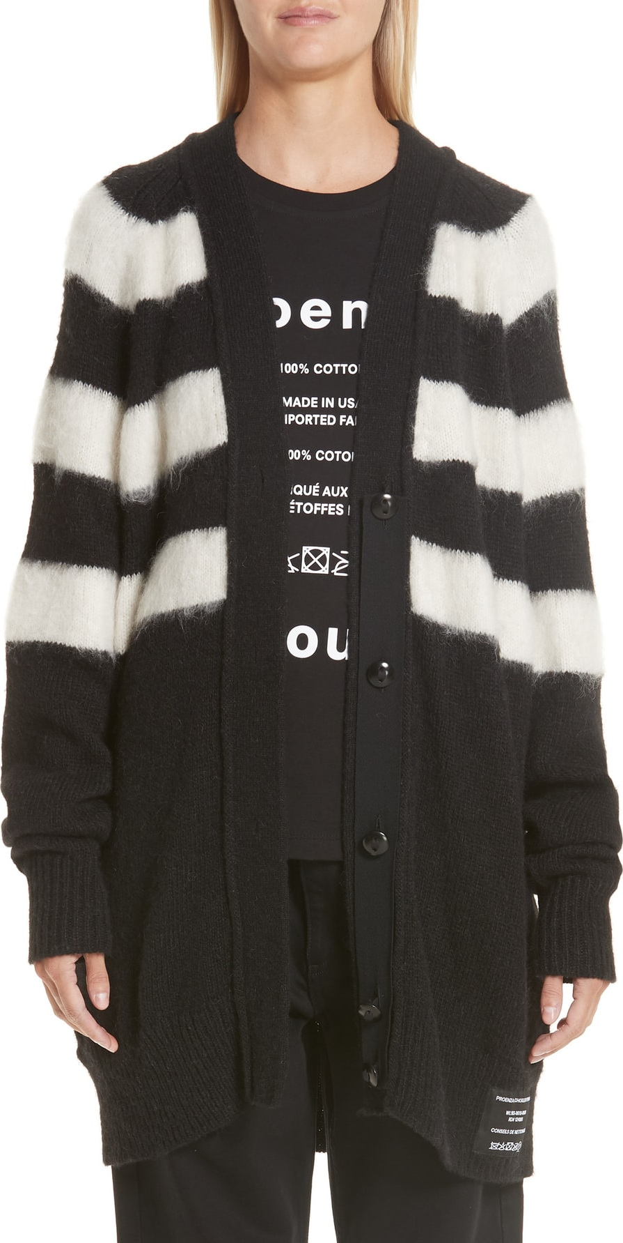 Proenza Schouler PSWL Brushed Stripe Cardigan
