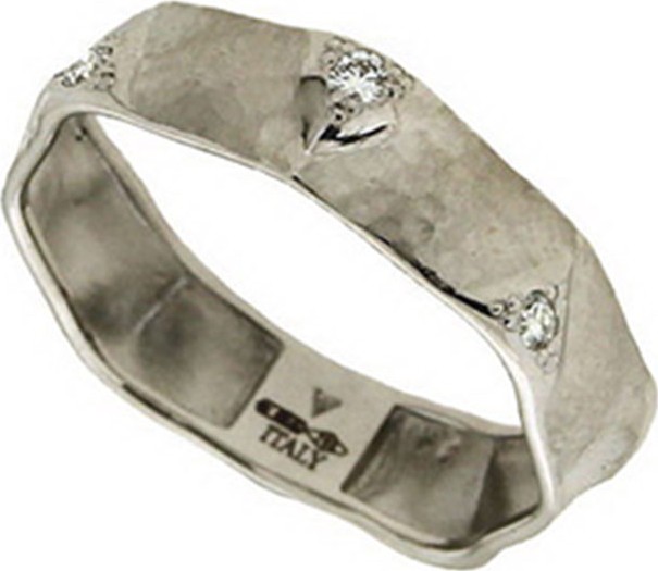 Vendorafa Dune 18k White Gold & Diamond Ring