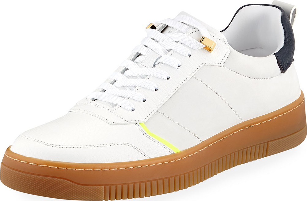 Buscemi Men's Dome Leather Low-Top Sneakers