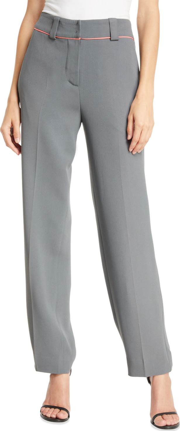 Emporio Armani P45 Piped Silky Cady Pants