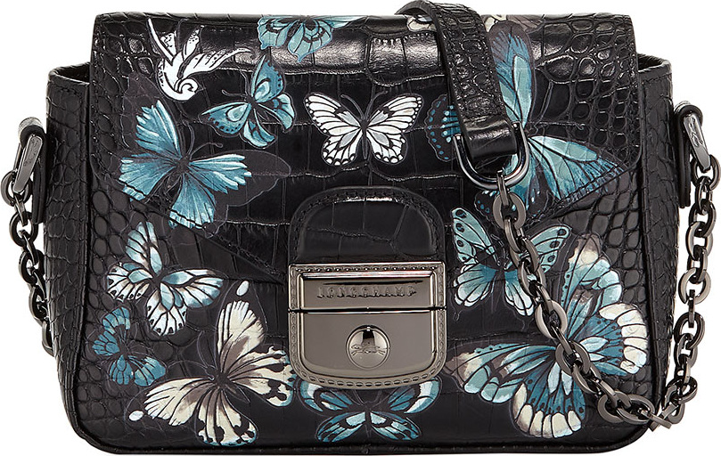 Longchamp Le Pliage Heritage Croc Small Crossbody Bag