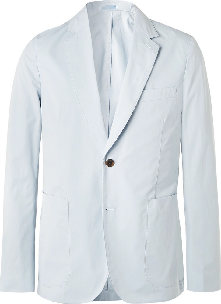 Paul Smith Sky-Blue Soho Slim-Fit Unstructured Cotton Blazer