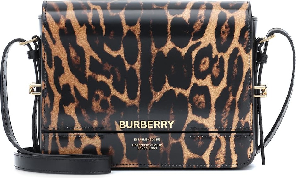 Burberry London England Grace Small leopard-print crossbody bag