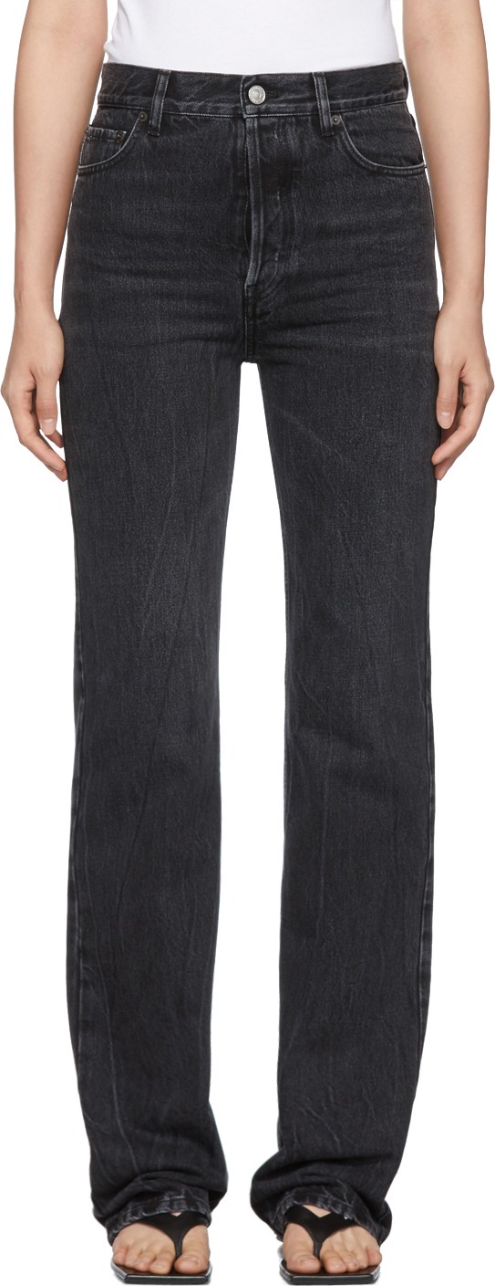 Balenciaga Black Streaky Japanese Denim Jeans