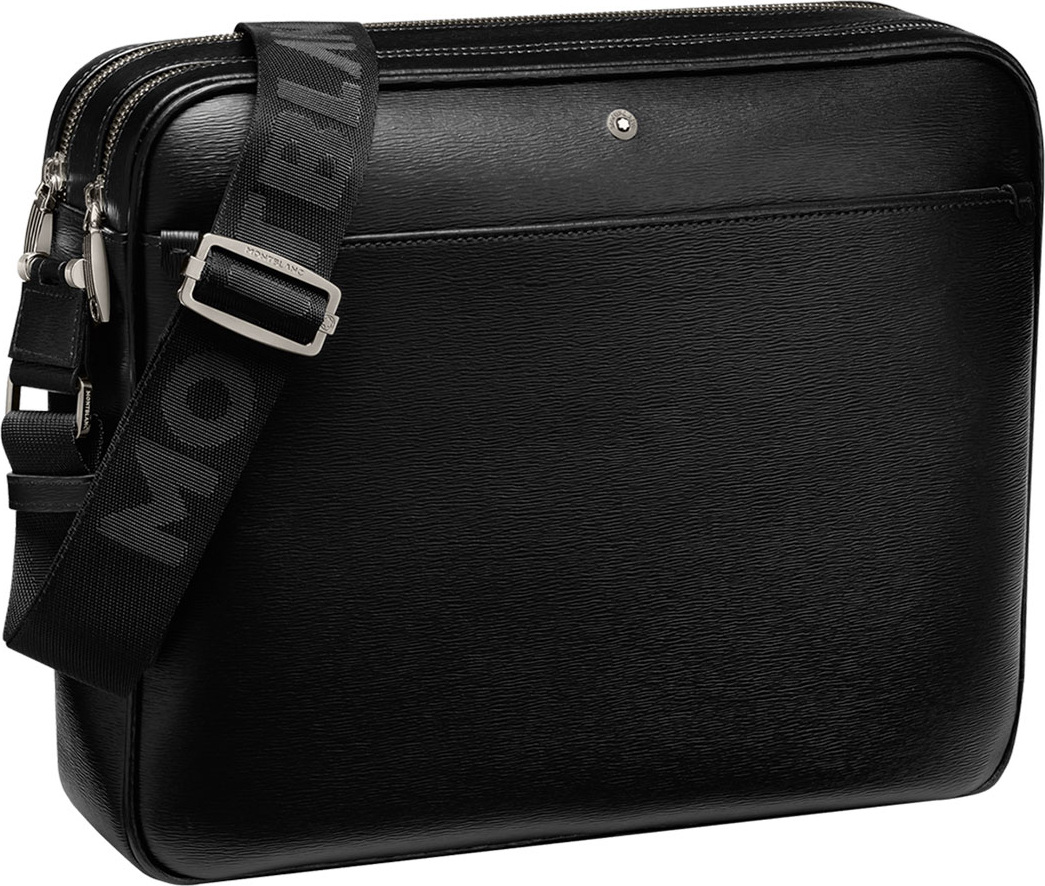 Montblanc 4810 Westside Zip-Top Leather Messenger Bag