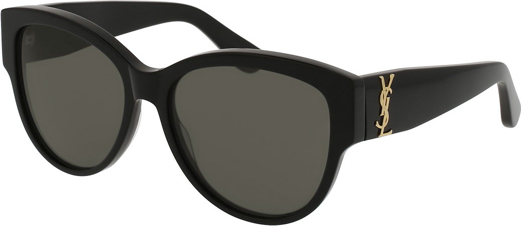 Saint Laurent Monochromatic Cat-Eye Sunglasses, Black