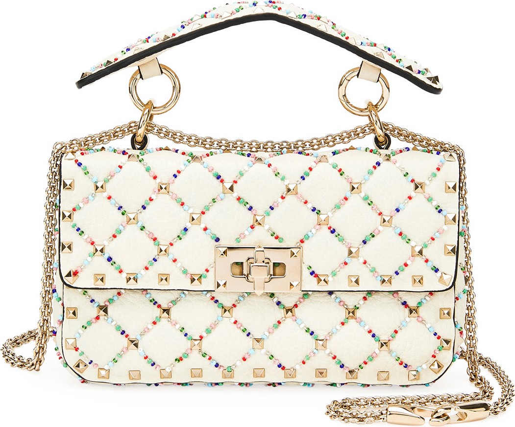 Valentino Spike.It Small Quilted Leather  Shoulder Bag