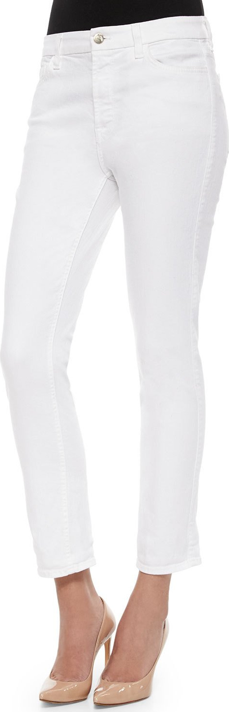 Jen7 Slim Ankle Jeans, White