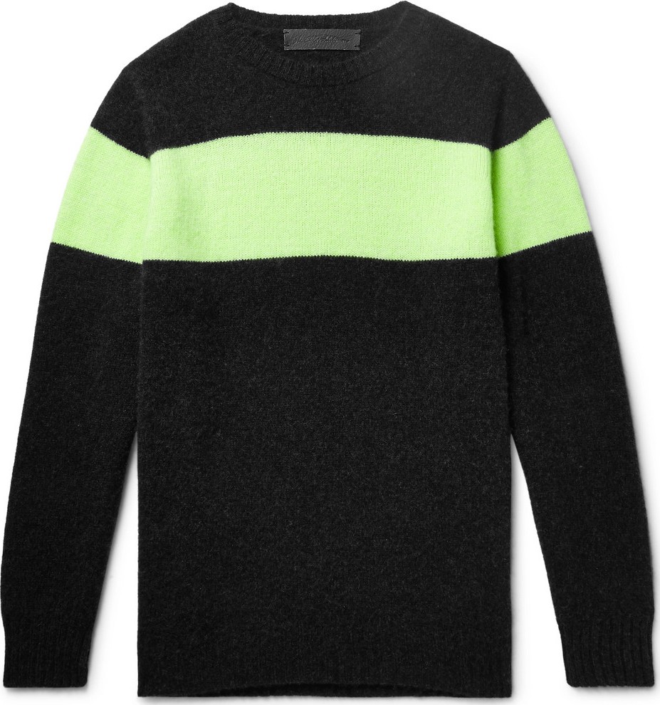 The Elder Statesman Striped Cashmere Sweater