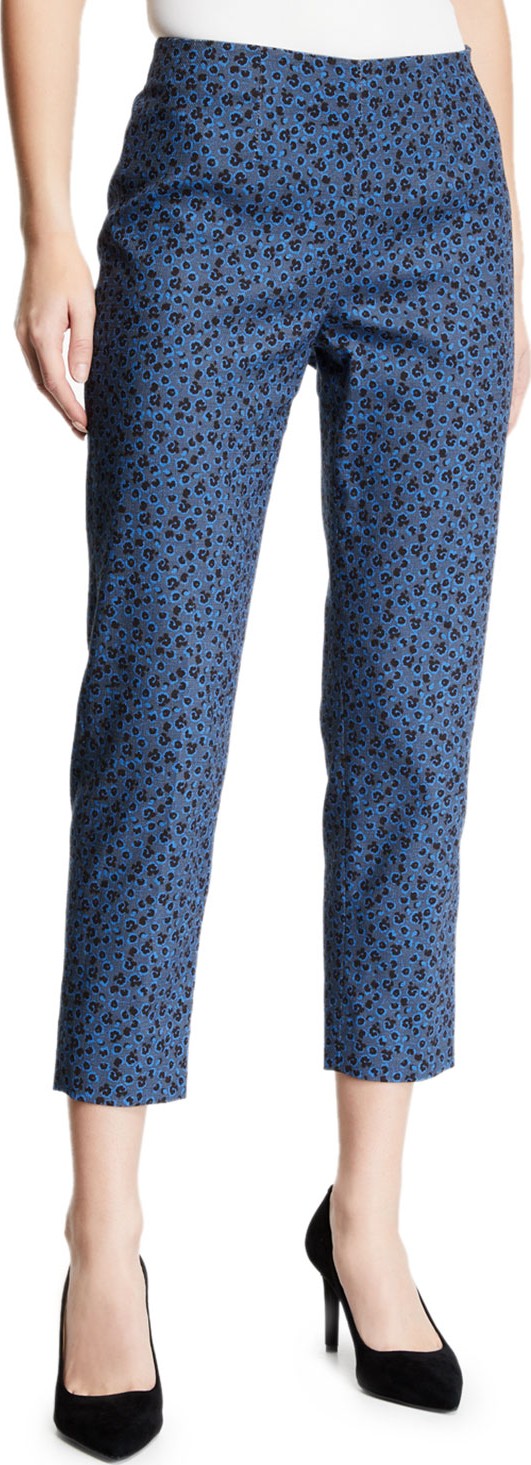 Piazza Sempione Audrey Floral Side-Zip Pants